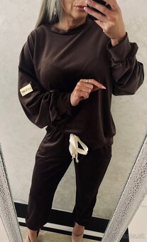 Damska talianska velurova suprava choco - 7