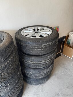Original Audi disky 5x112 ET 39 s letnymi pneu 225/55 R17 - 7