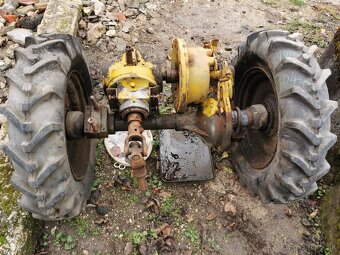 Náprava zadná s brzdou, uhlová prevodovka, malotraktor - 7