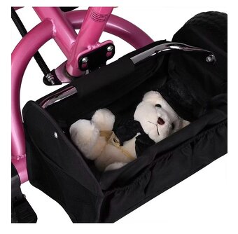 Detská trojkolka so strieškou - ružová a modrá - 7