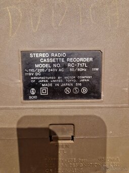 Boombox Rádio magnetofón JVC RC-717L - 7