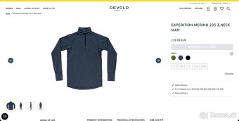 Merino rolák Devold Expedition Merino 235 Zip Neck Man - 7