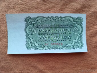 Bankovky ČSR - 5 - 7