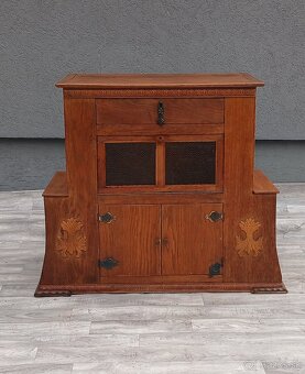 Skrinka dubová starožitná. - 7