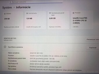 Notebook Dell Latitude E5470 / i5 / 8GB RAM / 256GB SSD - 7