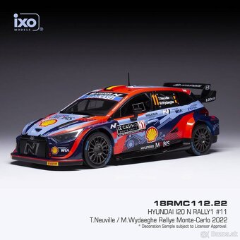 Modely Hyundai i20 Rally1 1:18 IXO - 7