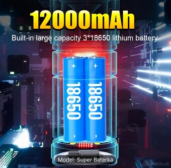 Super silná LED baterka 12000mAh - 7