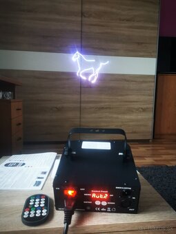 Laser animačný na diaľkové ovládanie, RGB plnofarebný - 7