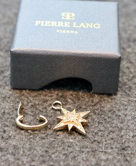 PIERRE LANG - retiazka s príveskom, náušnice, presteň - 7