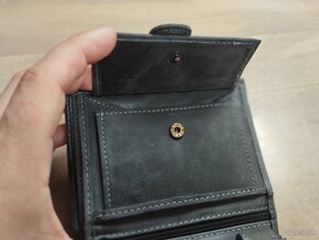 Sivá kožená peňaženka - 7