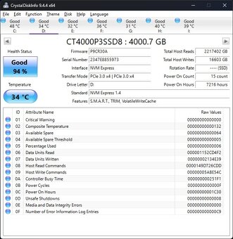 ASUS HYPER M.2 ×16 Gen 4 Card + 4x4TB NVME - 7