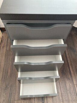 Písací stôl IKEA – ALEX + doska – veľmi dobrý stav - 7