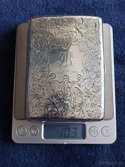 Investičné striebro – tabatierka- PREDANÉ- 103g - 7