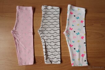 3x legíny trojštvrťové H&M 98 (2-3 roky) TOP STAV - 7