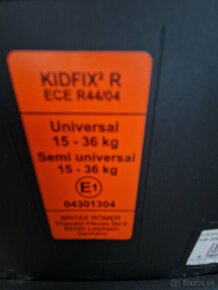 Autosedacka KIDFIX R 15-36kg izofix Čierna - 7