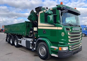 Scania G 490 - 8x4 – ValníkSklápěč + HR-HIAB 24tnm – EURO 6 - 7