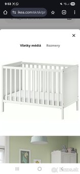 Detská postieľka IKEA SUNDVIK s matracom - 7