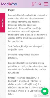 Lansinoh handsfree odsávačka mlieka - 7