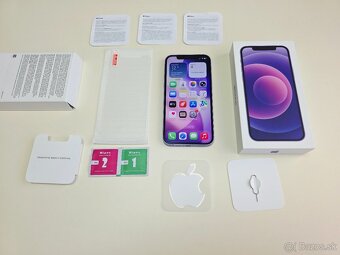 APPLE IPHONE 12 PURPLE 64GB,ZDRAVIE BATERKY 100% - 7