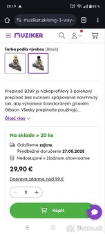 EMG Fat 55 Set + 3 polohový prepinač. LEN 100€ - 7