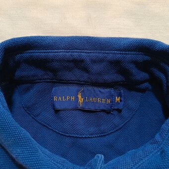 Vintage y2k Ralph Lauren modrá polokošeľa s dlhým rukávom M - 7
