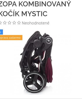 Predám kočík Zopa Mystic Kráľovská modrá 3 kombinácia - 7