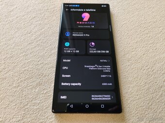 ZTE Nubia Redmagic 9 Pro. 12gb+12gb//256gb. Čierna metalíza. - 7