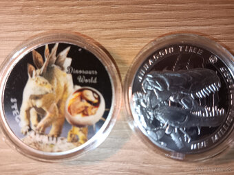postriebrene DINOSARY 2 pamätne mince - 7