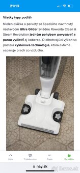 Vysávač a parný mop v jednom Rowenta RY7777WH - 7