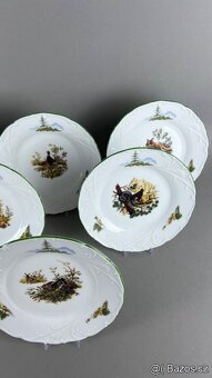 Tanierová súprava, NOVÁ, poľovnícky porcelán - 7