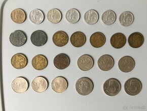 Predám československé mince 1919 - 1992 aj po 1 kuse - 7