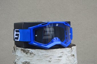 helma prilba okuliare modro biela shot enduro atv mx - 7