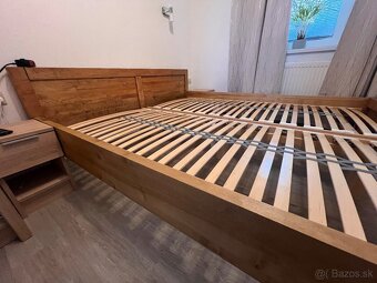 Manželská posteľ z masívu L5 Antic 180 x 200 (Farba DUB) - 7