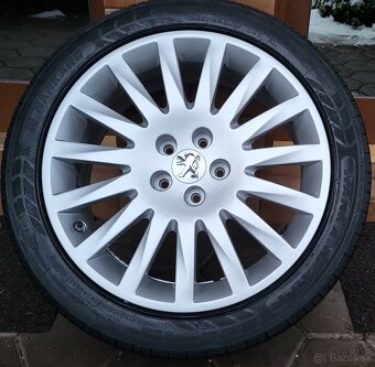 Alu R18 5x108 orig. PEUGEOT + zimné 225/45R18 - 7