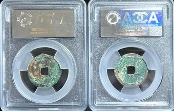2ks Čínske mince z dynastie Ming 1368-1398 certifikát ACCA - 7