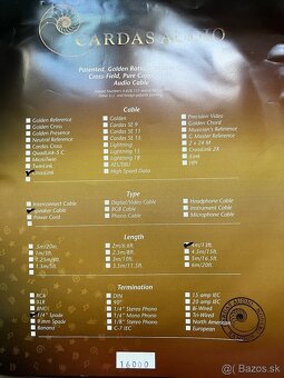 Cardas Crosslink 2x4m repro kabel - 7