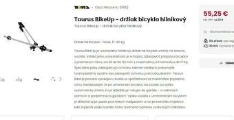 Nosiče na bicykel Taurus Bike Up - pár - 7
