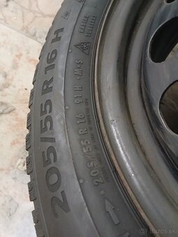 Orig. Volkswagen plechové disky so zimnými pneu Continental - 7