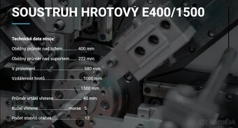 Sústruh E400M-1500 - 7