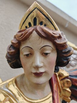 Drevená socha Svätého Michala - 7