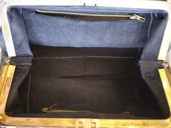 Vintage kožená kabelka - 7