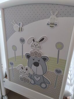 Pali detská postieľka + prebalovací pult SMART JOY + komoda - 7