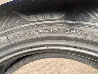 215/65 r17 letné 4 ks GOODYEAR - nejazdené DOT2022 - 7