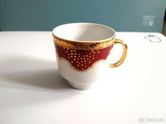 Porcelán MOKKA kávový servis- 6+6 šálky a podšálky  Dolní C - 7