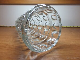 Masivní váza František Pečený - Sklo Union, váha 1448 g. - 7