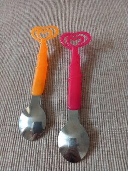 2ks zaujímavé lyžičky - dĺžka 18 cm - cena za obe - 7