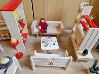 Nábytok do domčeka pre bábiky + miniatúrne doplnky - 7