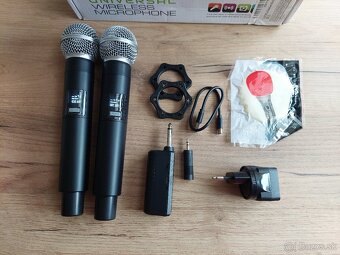 Bezdrôtové mikrofóny UHF ALPOWL s batériou 4000 mAh - 7