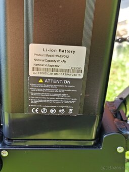 Výkonný mestský ebike Burchda 800W,20Ah,45km/h,100km,nový - 7