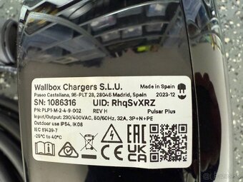 Predám Wallbox Pulsar Plus 22 kW so 7 m káblom zaruka - 7
